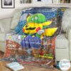 Anime Pokemon Luigi Pikachu Custom Blanket
