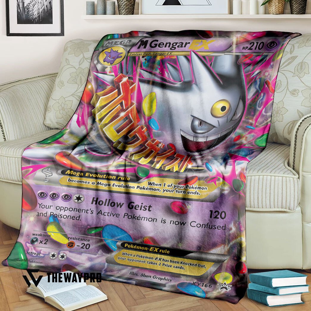 Anime Pokemon M Gengar Ex Xy Promos Blanket Anime Pokemon M Gengar Ex Xy Promos Blanket