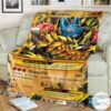 Anime Pokemon M Lucario Ex %C2%B7 Furious Fists Custom Blanket