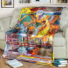 Anime Pokemon Mega Charizard Gx Full Printing Blanket