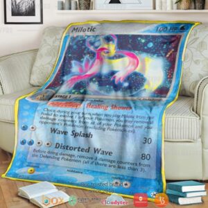 Anime Pokemon Milotic Hidden Legends Soft Blanket