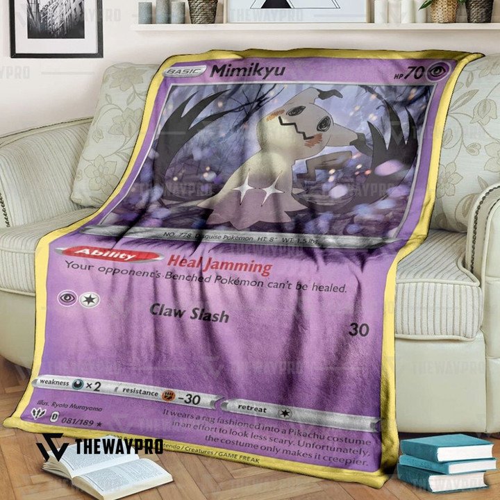 Anime Pokemon Mimikyu Darkness Ablaze Quilt Blanket Anime Pokemon Mimikyu Darkness Ablaze Quilt Blanket