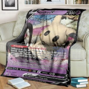 Anime Pokemon Mimikyu V Custom Blanket And Quilt