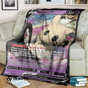 Anime Pokemon Mimikyu V Custom Soft Blanket
