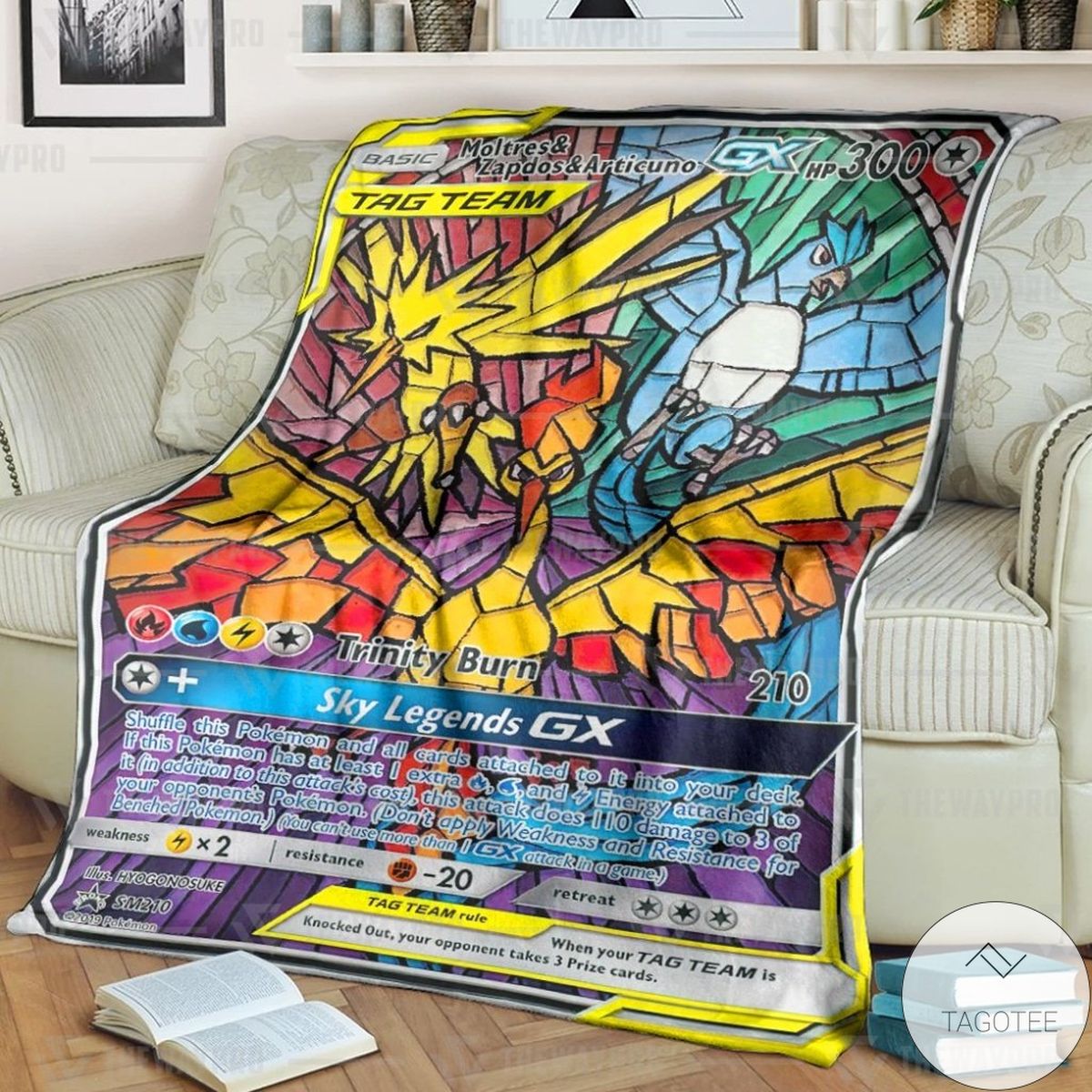 Anime Pokemon Moltres Zapdos Articuno Gx Custom Blanket Anime Pokemon Moltres Zapdos Articuno Gx Custom Blanket
