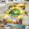 Anime Pokemon Nest Ball Trainer Soft Blanket 2
