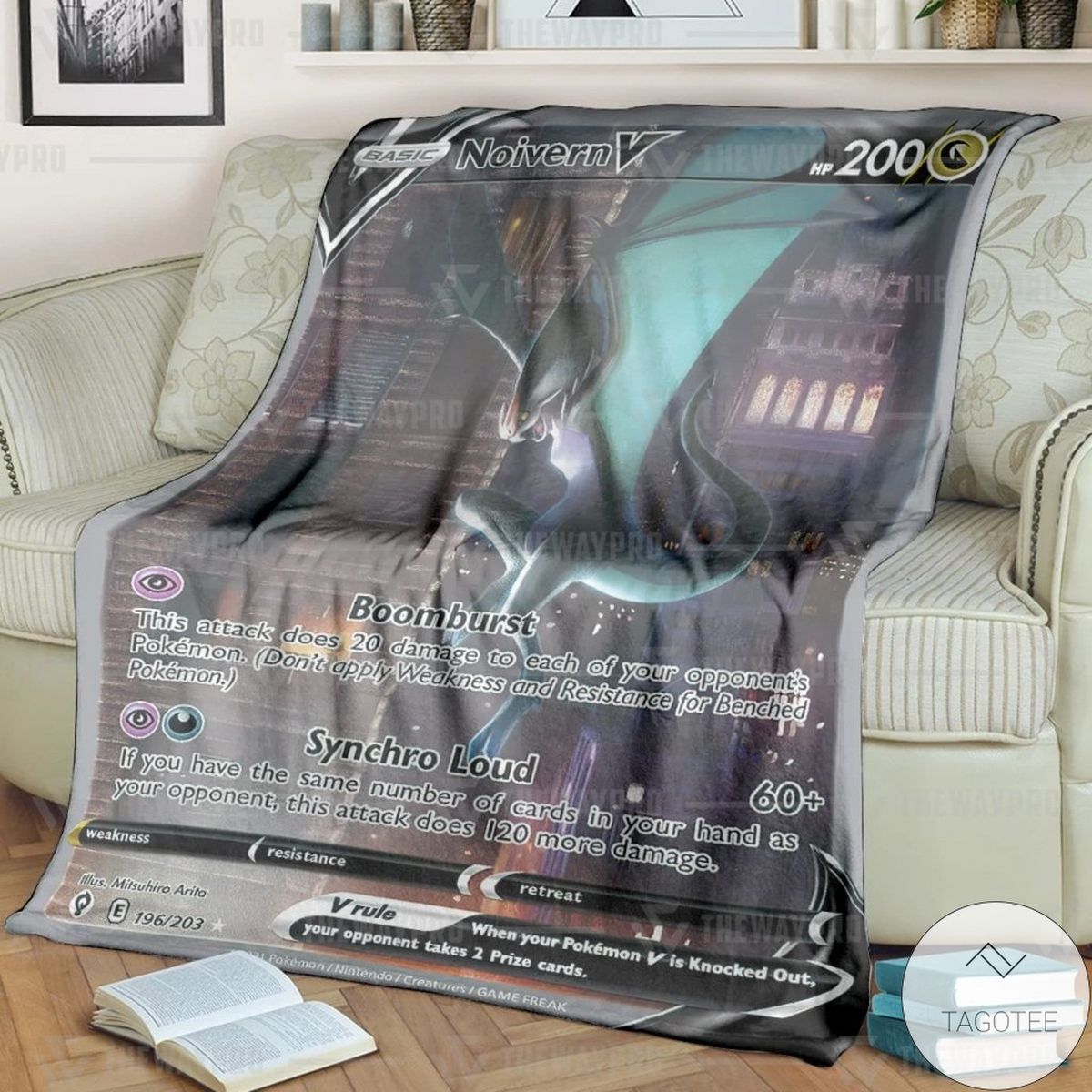 Anime Pokemon Noivern V Custom Blanket Anime Pokemon Noivern V Custom Blanket