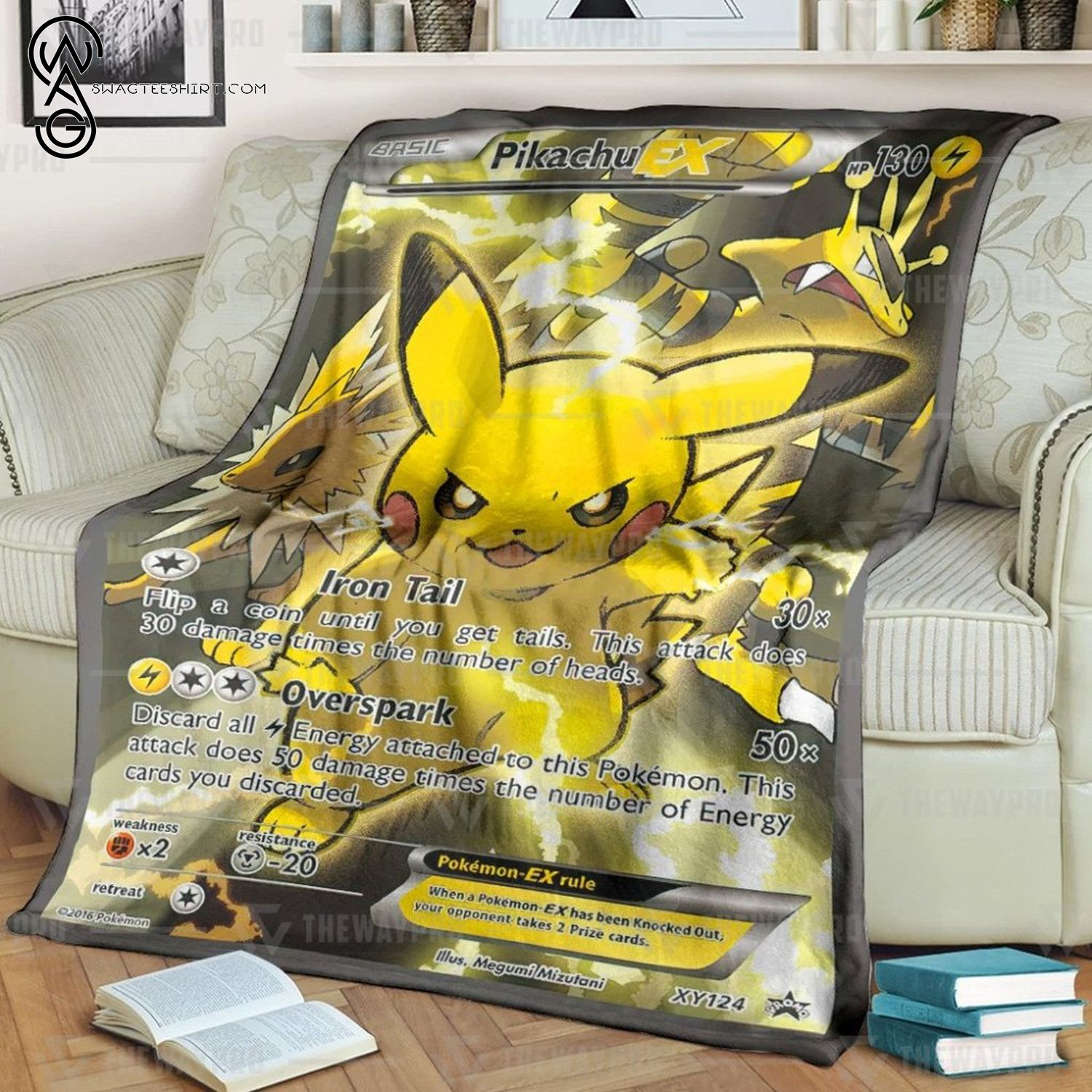 Anime Pokemon Pikachu Ex Full Printing Blanket Anime Pokemon Pikachu Ex Full Printing Blanket