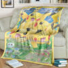 Anime Pokemon Pikachu Generations Full Printing Blanket