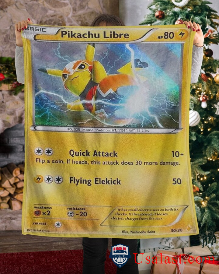 Anime Pokemon Pikachu Libre Masked Blanket Anime Pokemon Pikachu Libre Masked Blanket