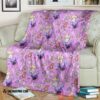 Anime Pokemon Pink Seamless Pattern Soft Blanket