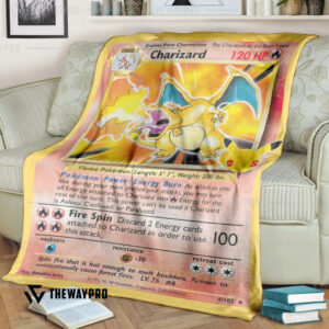 Anime Pokemon Pokemon Charizard Celebrations Blanket