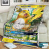 Anime Pokemon Raichu Gx Shining Legends Soft Blanket