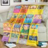 Anime Pokemon Rare Holo Cards Blanket
