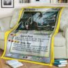 Anime Pokemon Rayquaza Gold Star Holo Custom Soft Blanket