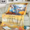Anime Pokemon Riolu Platinum Soft Blanket