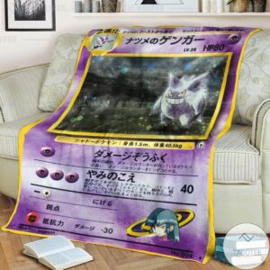 Anime Pokemon Sabrinas Gengar Japanese Ver Custom Blanket