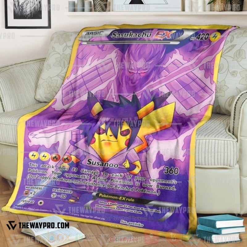 Anime Pokemon Sasukachu Blanket Anime Pokemon Sasukachu Blanket