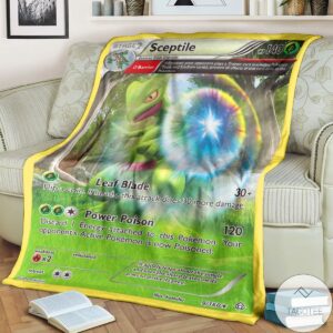 Anime Pokemon Sceptile Primal Clash Custom Blanket