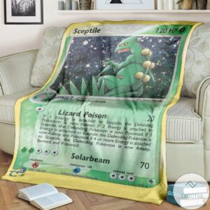 Anime Pokemon Sceptile Ruby Sapphire Custom Blanket