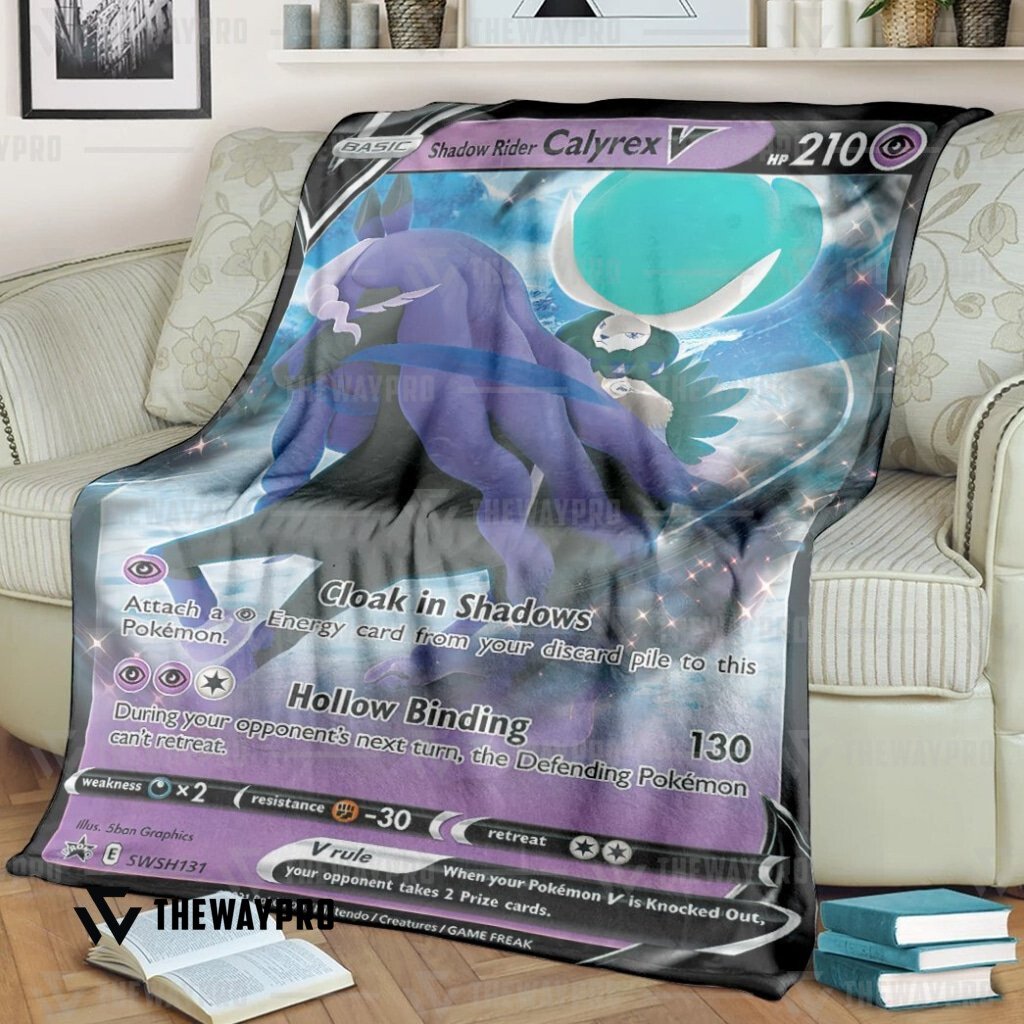 Anime Pokemon Shadow Rider Calyrex V Blanket 2 Anime Pokemon Shadow Rider Calyrex V Blanket 2