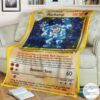 Anime Pokemon Shadowless Holographic Machamp Custom Blanket