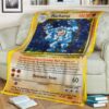 Anime Pokemon Shadowless Holographic Machamp Custom Soft Blanket