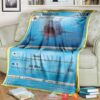 Anime Pokemon Sharpedo Evolving Skies Soft Blanket