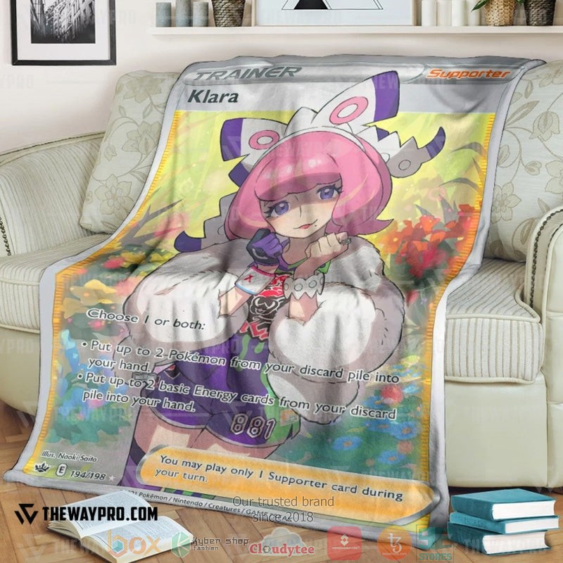 Anime Pokemon Shauna Trainer Soft Blanket Anime Pokemon Shauna Trainer Soft Blanket