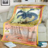 Anime Pokemon Shining Charizard Full Print Soft Blanket