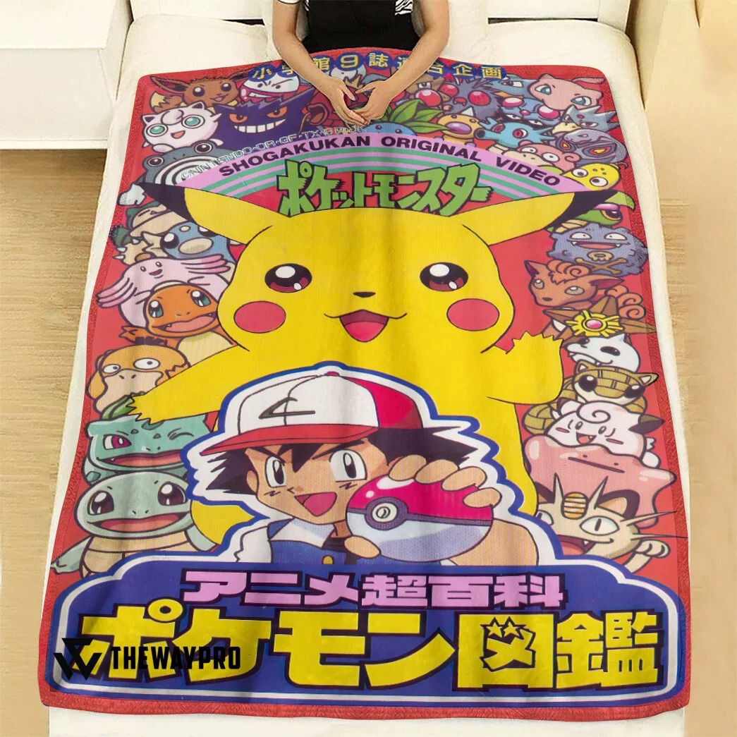Anime Pokemon Shogakukan Custom Soft Blanket 2 Anime Pokemon Shogakukan Custom Soft Blanket 2