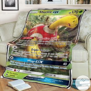 Anime Pokemon Shuckle Gx Lost Thunder Custom Blanket