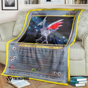 Anime Pokemon Skarmory Neo Genesis Quilt Blanket