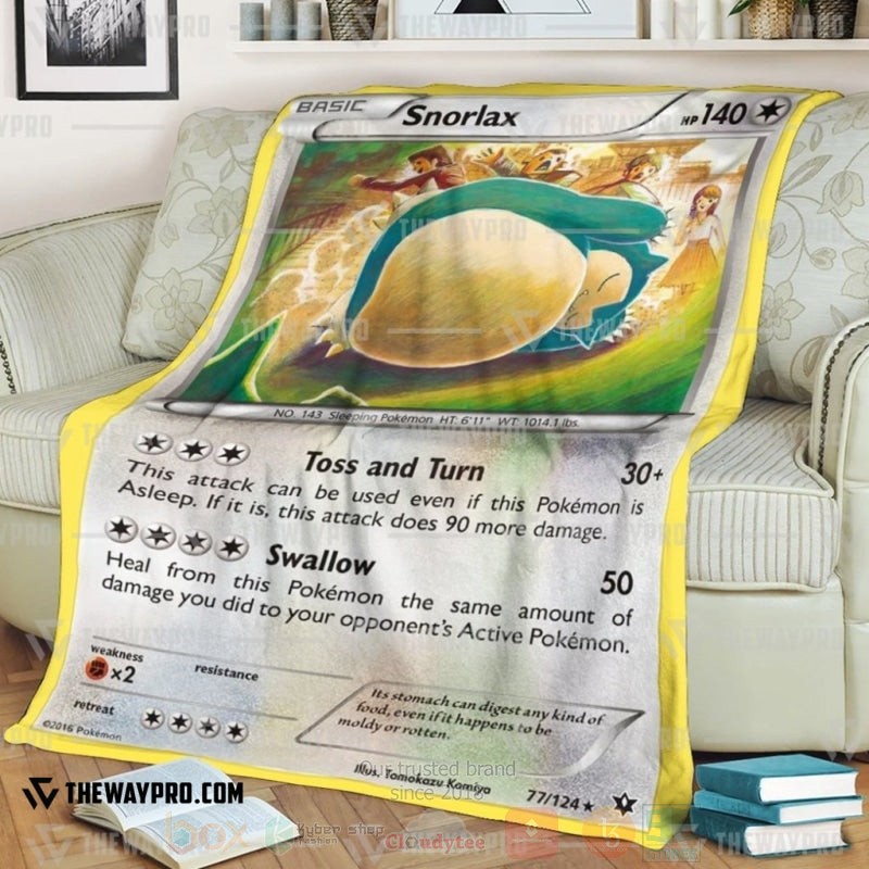 Anime Pokemon Snorlax Blanket 3 Anime Pokemon Snorlax Blanket 3