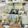 Anime Pokemon Snorlax Cards Version 2 Blanket