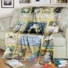 Anime Pokemon Snorlax Cards Version 2 Soft Blanket
