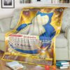 Anime Pokemon Snorlax Chilling Reign Soft Blanket
