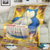 Anime Pokemon Snorlax Chilling Reign Soft Blanket 2
