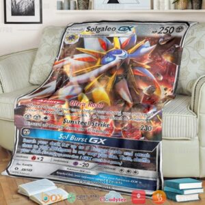 Anime Pokemon Solgaleo Gx Sun Moon Soft Blanket
