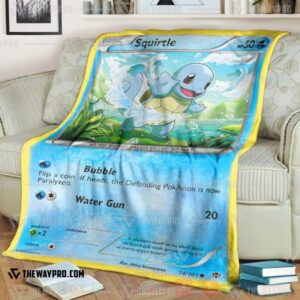 Anime Pokemon Squirtle Blanket