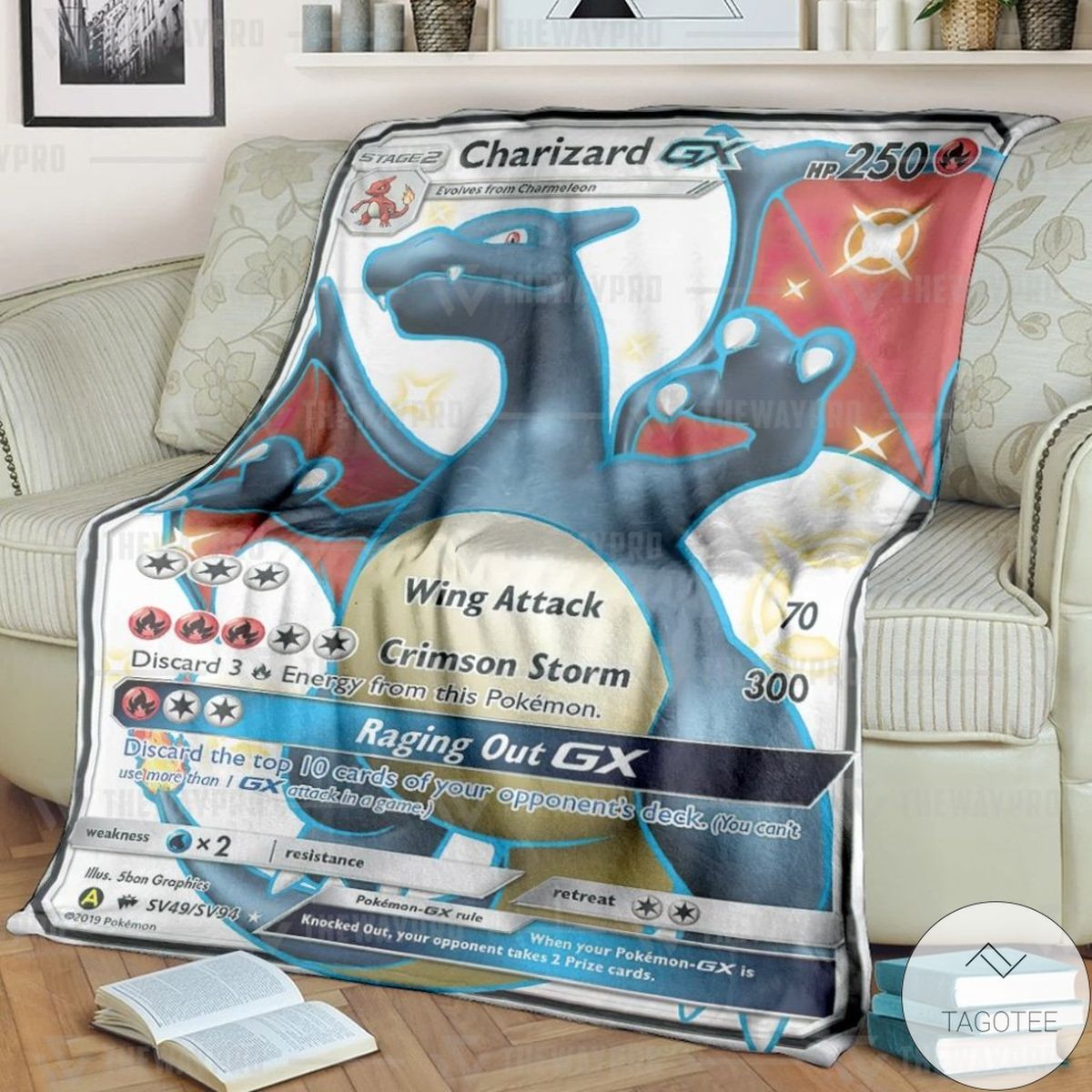 Anime Pokemon Sv49 Charizard Gx Custom Blanket Anime Pokemon Sv49 Charizard Gx Custom Blanket