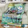 Anime Pokemon Tag Team Blastoise Piplup Gx Cosmic Eclipse Soft Blanket