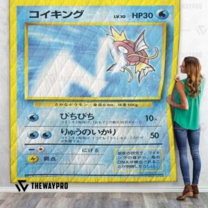 Anime Pokemon Tamamushi University Magikarp Quilt Blanket