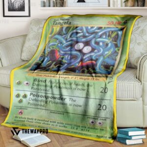 Anime Pokemon Tangela Base Set Custom Soft Blanket