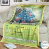 Anime Pokemon Tangrowth Custom Blanket