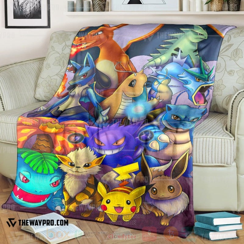 Anime Pokemon The Poke Favourites Blanket 2 Anime Pokemon The Poke Favourites Blanket 2