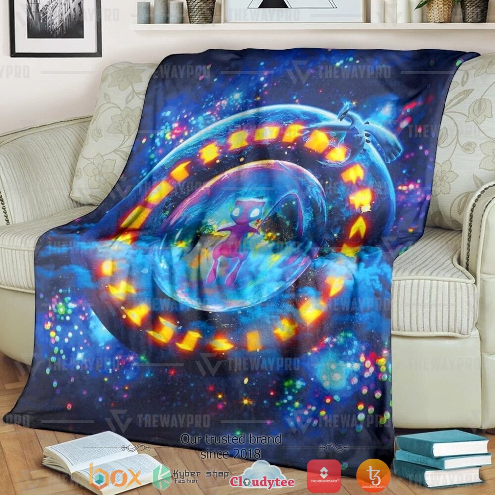 Anime Pokemon The Return Of Ancient Mew Soft Blanket Anime Pokemon The Return Of Ancient Mew Soft Blanket