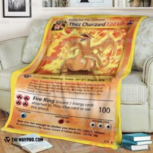 Anime Pokemon Thicc Charizard Blanket 2