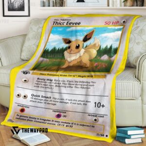 Anime Pokemon Thicc Eevee Blanket