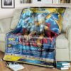 Anime Pokemon Thorchu Gx Custom Blanket